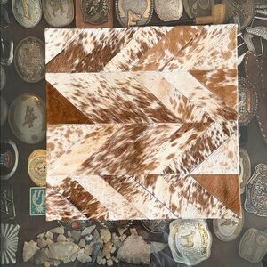 Cowhide Accent Pillow